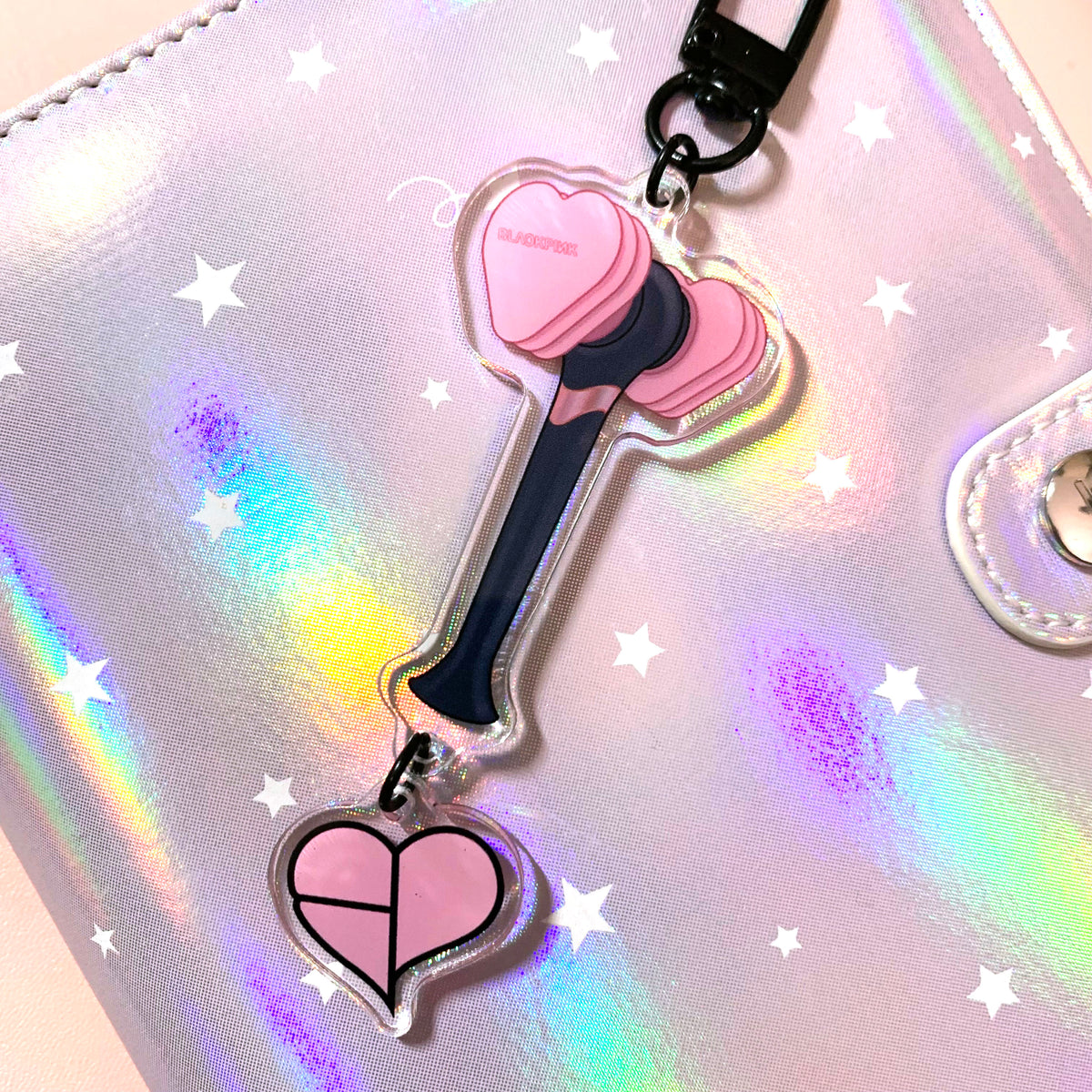 BLACKPINK Logo Lightstick Dangle Charm Acrylic Keychain – Parasol Paper Co