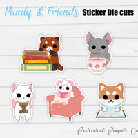 Cozy Reading  - Sticker Die Cuts