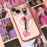 BLACKPINK Logo Lightstick Dangle Charm Acrylic Keychain