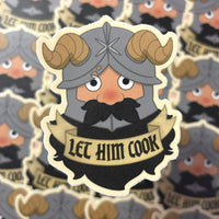 [WATERPROOF] Dungeon Meshi - Let Him Cook Senshi Vinyl Decal