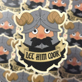 [WATERPROOF] Dungeon Meshi - Let Him Cook Senshi Vinyl Decal