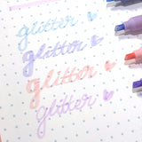 Pastel Glitter Highlighter Pens