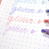 Pastel Glitter Highlighter Pens