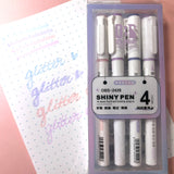 Pastel Glitter Highlighter Pens