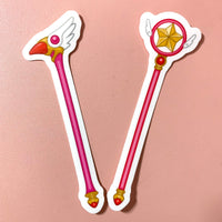 [WATERPROOF] Cardcaptor Sakura Clow Card Sealing Wand Vinyl Decal