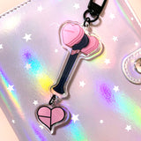 BLACKPINK Logo Lightstick Dangle Charm Acrylic Keychain