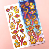 Sailor Moon Korean Holographic Polco Stickers