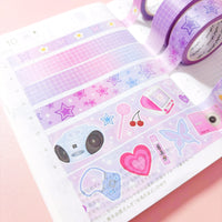 Washi Tape - 25mm/15mm/10mm Y2K CMYK Washi Tape Set