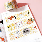 Washi Tape - Meme Animals 1 - 25mm CMYK