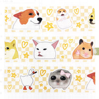 Washi Tape - Meme Animals 1 - 25mm CMYK