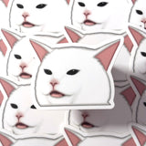 [WATERPROOF] Salad Cat Meme Vinyl Sticker Decal