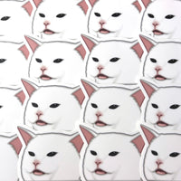 [WATERPROOF] Salad Cat Meme Vinyl Sticker Decal