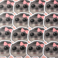 [WATERPROOF] Just a Girl Girly Hamster Meme Vinyl Sticker Decal