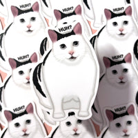 [WATERPROOF] Huh Cat Meme Vinyl Sticker Decal