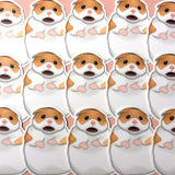 [WATERPROOF] Scared Hamster Meme Vinyl Sticker Decal