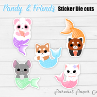 Mermaid Friends  - Sticker Die Cuts