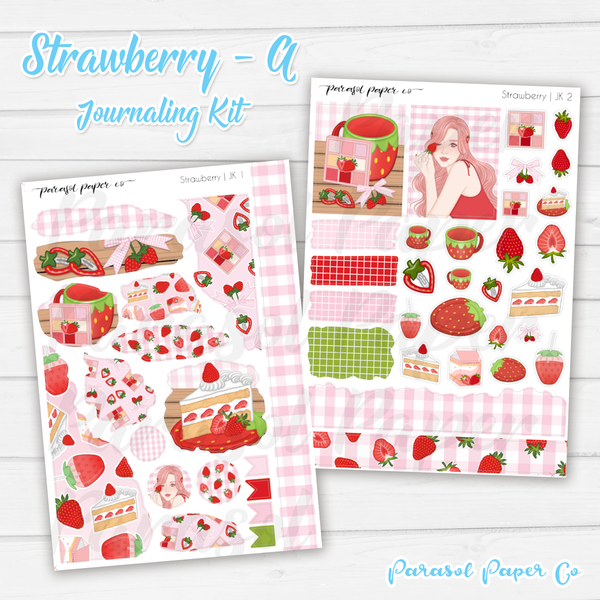 Journaling Kit - Strawberry - Two Skin Tones – Parasol Paper Co