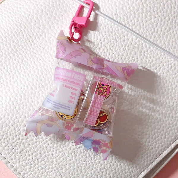 Sailor Moon Mahou Charm Candy Bag Shaker Charm Keychain – Parasol Paper Co